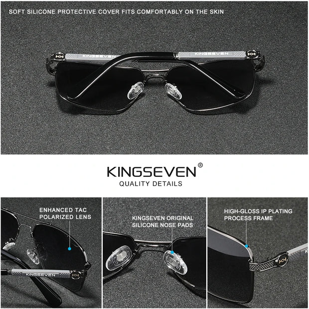 KINGSEVEN New Design Sunglasses Polarized Coating Lens 2022 Auto Reset Framework Driving Eyewear For Men/Women Oculos