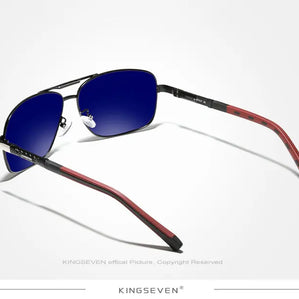 KINGSEVEN Aluminum Sunglasses Men/Women‘s Polarized UV400 Fashion Sunscreen Glasses Classical Driving Rectangle Business Eyewear