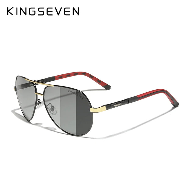 KINGSEVEN Brand Photochromic Sunglasses For Men Women Polarized UV400 Sun Glasses Chameleon Lenses Aluminum Driving Eyewear