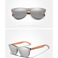 KINGSEVEN Brand Classical Wooden Sunglasses Men Retro Causal Polarized Rimless Women Glasses Anti-UV400 Wood Fashion Eyewear