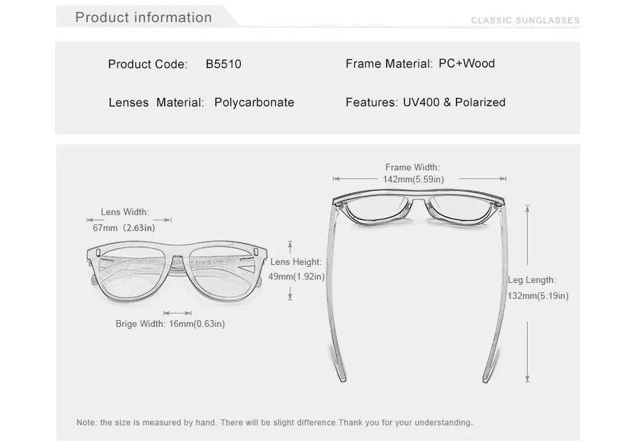 KINGSEVEN Brand Classical Wooden Sunglasses Men Retro Causal Polarized Rimless Women Glasses Anti-UV400 Wood Fashion Eyewear