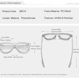 KINGSEVEN Brand Classical Wooden Sunglasses Men Retro Causal Polarized Rimless Women Glasses Anti-UV400 Wood Fashion Eyewear