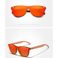 KINGSEVEN Brand Classical Wooden Sunglasses Men Retro Causal Polarized Rimless Women Glasses Anti-UV400 Wood Fashion Eyewear