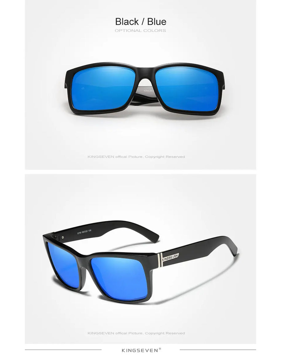 KINGSEVEN Sports Polarized Men‘s Sunglasses Goggle Mirror Lens Male Sun Glasses Women For Men Eyewear 9 Colors Available
