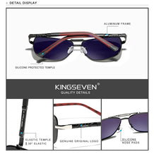 KINGSEVEN 2024 Aluminum Brand Pilot Polarized Sunglasses Men Women Fashion Frame Male Sun Glasses For Driving Oculos de sol