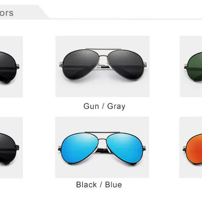 KINGSEVEN 2024 New Sunglasses For Men Design Aviation Alloy Full Frame Glasses HD Polarized UV400 Eye Protection Glasses Eyewear