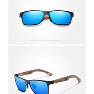 KINGSEVEN Brand Wooden Sunglasses High Quality Rectangle Frame Men Women's UV400 Polarized Lens Glasses Luxury Retro Eyewear