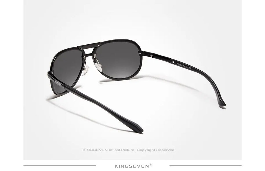 KINGSEVEN Original High Quality Polarized Sunglasses Men Women Pilot Driving Aluminum+TR90 Sun Glasses Goggle UV400