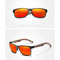KINGSEVEN Brand Wooden Sunglasses High Quality Rectangle Frame Men Women's UV400 Polarized Lens Glasses Luxury Retro Eyewear