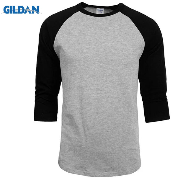 New T shirt Oversize Cotton Men O-Neck Casual 100% Cotton T shirt Women Three Quarter Tshirt Men Couple Tops Custom Design Pic