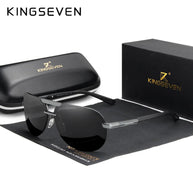 KINGSEVEN Original High Quality Polarized Sunglasses Men Women Pilot Driving Aluminum+TR90 Sun Glasses Goggle UV400