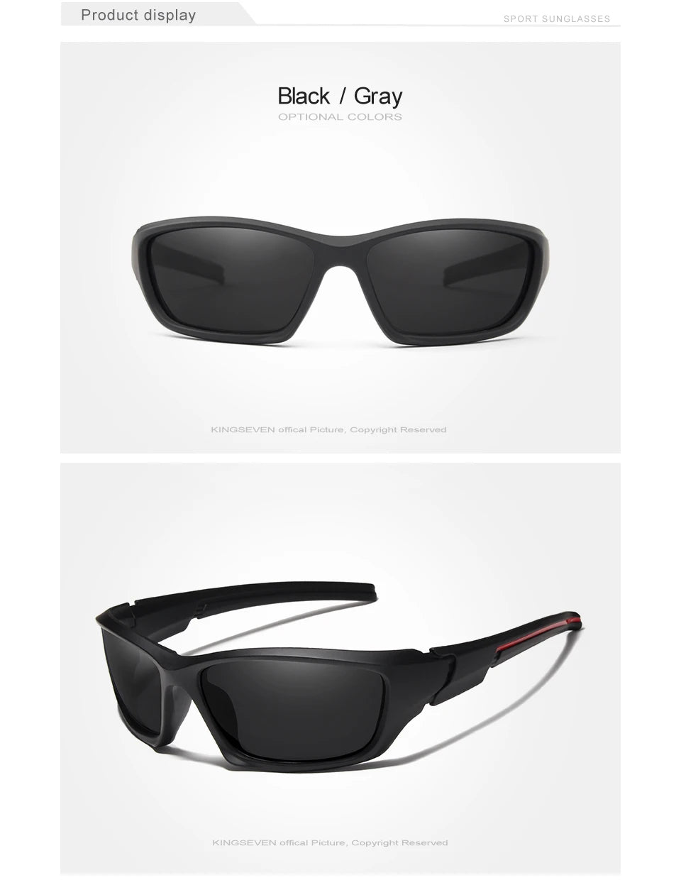 KINGSEVEN Fashion Polarized UV400 Sunglasses Men Cycling Luxury Brand Designer Vintage Driving Sun Glasses Goggles Shadow