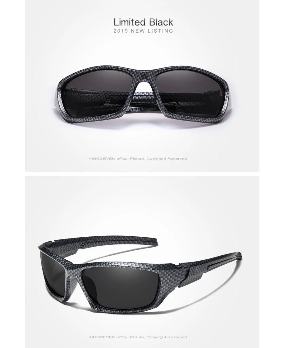 KINGSEVEN Fashion Polarized UV400 Sunglasses Men Cycling Luxury Brand Designer Vintage Driving Sun Glasses Goggles Shadow