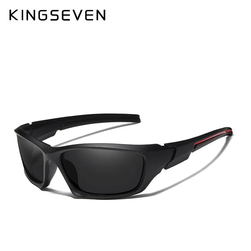 KINGSEVEN Fashion Polarized UV400 Sunglasses Men Cycling Luxury Brand Designer Vintage Driving Sun Glasses Goggles Shadow