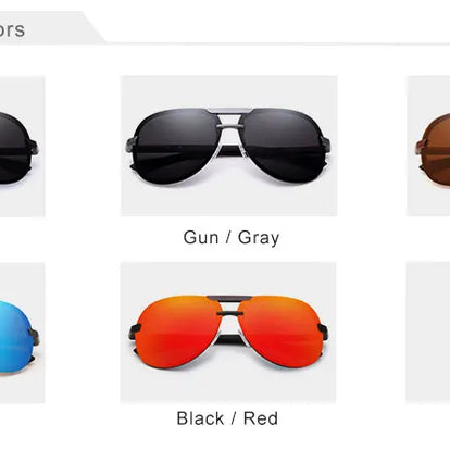 KINGSEVEN Original High Quality Polarized Sunglasses Men Women Pilot Driving Aluminum+TR90 Sun Glasses Goggle UV400