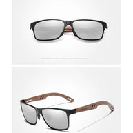 KINGSEVEN Brand Wooden Sunglasses High Quality Rectangle Frame Men Women's UV400 Polarized Lens Glasses Luxury Retro Eyewear