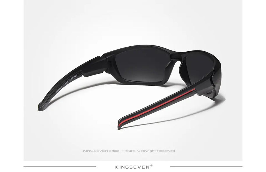KINGSEVEN Fashion Polarized UV400 Sunglasses Men Cycling Luxury Brand Designer Vintage Driving Sun Glasses Goggles Shadow