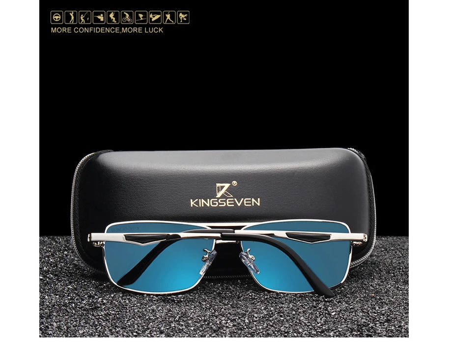 KINGSEVEN Brand Classic Square Polarized Sunglasses Men's Driving Male Sun Glasses Eyewear UV400 Blocking Protection Oculos