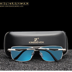 KINGSEVEN 2024 Brand Classic Square Polarized Sunglasses Men's Driving Male Sun Glasses Eyewear UV Blocking Oculos N7906