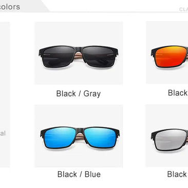 KINGSEVEN Brand Wooden Sunglasses High Quality Rectangle Frame Men Women's UV400 Polarized Lens Glasses Luxury Retro Eyewear
