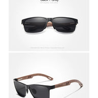 KINGSEVEN Brand Wooden Sunglasses High Quality Rectangle Frame Men Women's UV400 Polarized Lens Glasses Luxury Retro Eyewear