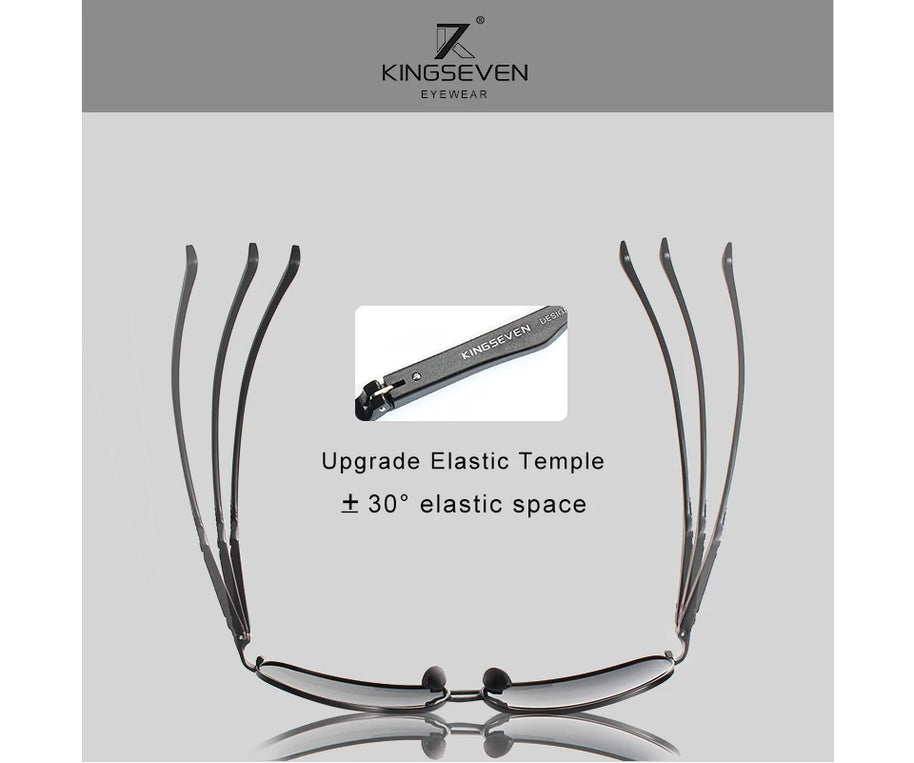 KINGSEVEN 2024 Brand Men Aluminum Sunglasses Polarized UV400 Mirror Male Eye Protection Glasses Women Men Oculos de sol Eyewear