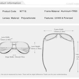 KINGSEVEN Original High Quality Polarized Sunglasses Men Women Pilot Driving Aluminum+TR90 Sun Glasses Goggle UV400