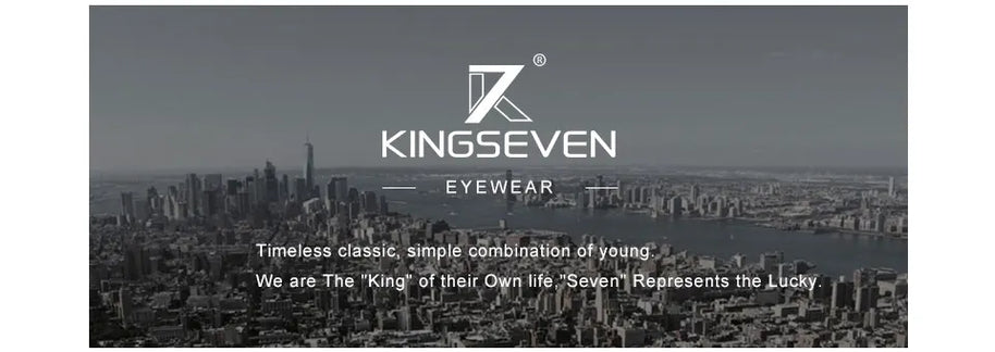 KINGSEVEN 2024 New Sunglasses For Men Design Aviation Alloy Full Frame Glasses HD Polarized UV400 Eye Protection Glasses Eyewear