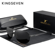 KINGSEVEN Original High Quality Polarized Sunglasses Men Women Pilot Driving Aluminum+TR90 Sun Glasses Goggle UV400