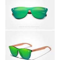 KINGSEVEN Brand Classical Wooden Sunglasses Men Retro Causal Polarized Rimless Women Glasses Anti-UV400 Wood Fashion Eyewear