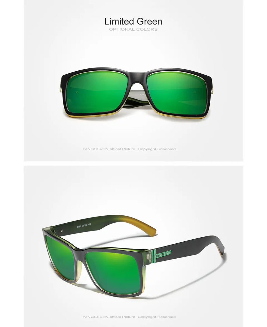 KINGSEVEN Sports Polarized Men‘s Sunglasses Goggle Mirror Lens Male Sun Glasses Women For Men Eyewear 9 Colors Available