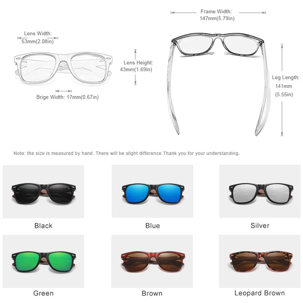 KINGSEVEN Walnut Wooden Polarized Sunglasses Men/Women UV Protection Glasses Natural Wood Handmade Eyewear Fashion gafas de sol