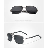 KINGSEVEN Aluminum Sunglasses Men/Women‘s Polarized UV400 Fashion Sunscreen Glasses Classical Driving Rectangle Business Eyewear