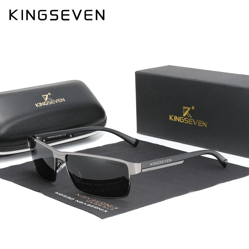 KINGSEVEN 2024 NEW Polarized Sunglasses Men Women Driving Square Eyewear Men's Sun Glasses Male Goggle UV400 Gafas De Sol