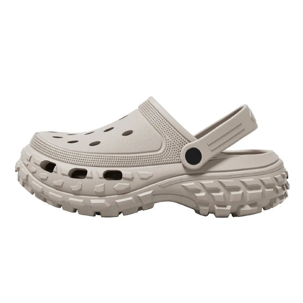 Summer Men's Sandals Thick Sole Clogs Garden Slippers EVA Slides for Man Breathable Non-Slip Beach Shoes Outdoor Casual Fishing