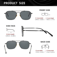 KINGSEVEN Brand Men Trendy Sunglasses Fashion Square Alloy Frame Women Polarized UV400 Glassses Luxury Driving Outdoor Eyewear