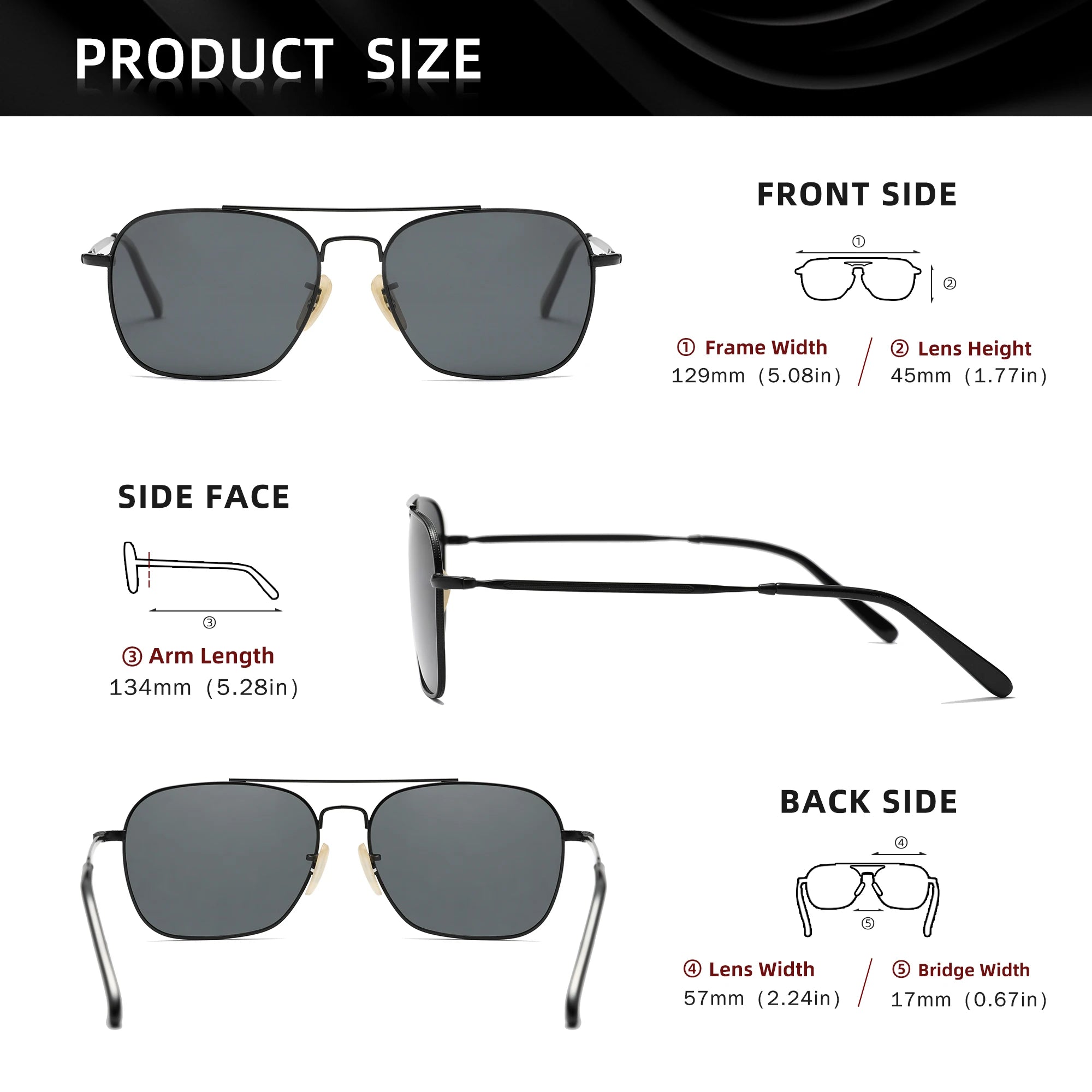 KINGSEVEN Brand Men Trendy Sunglasses Fashion Square Alloy Frame Women Polarized UV400 Glassses Luxury Driving Outdoor Eyewear