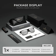KINGSEVEN Brand Polarized Sunglasses For Men Rectangle Aluminum Driving Glasses Eyewear Shades For Men High Quality