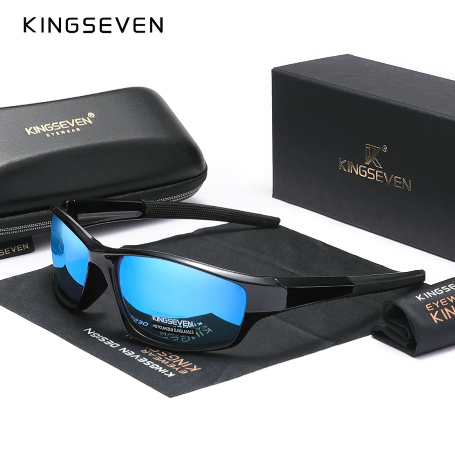 Genuine KINGSEVEN New 2024 Design Men's Sports Polarized Sunglasses Women UV Lens Fashion Eyewear Oculos de sol