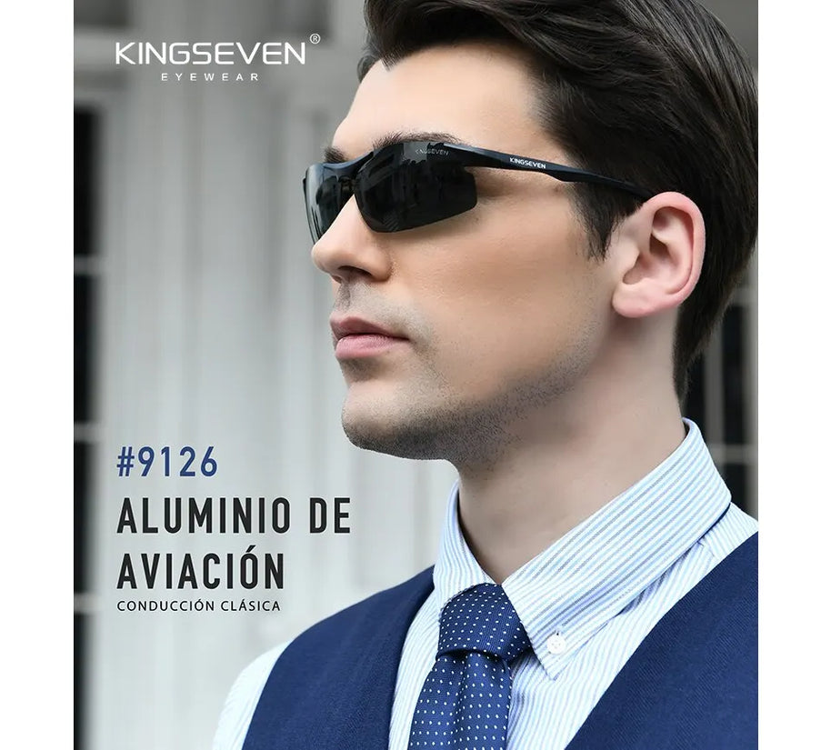 KINGSEVEN Genuine Polarized Men Aluminum Sunglasses Driving Mirror Lens Male Sun Glasses Aviation Women For Men Eyewear