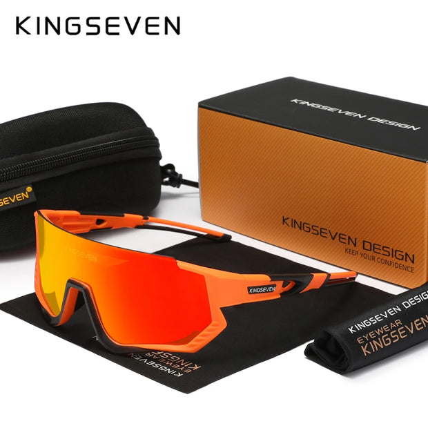 KINGSEVEN Sports Cycling Sunglasses Men Women Mtb Bicycle Glasses UV400 Sunscreen Eyewear Bike Riding Equipment