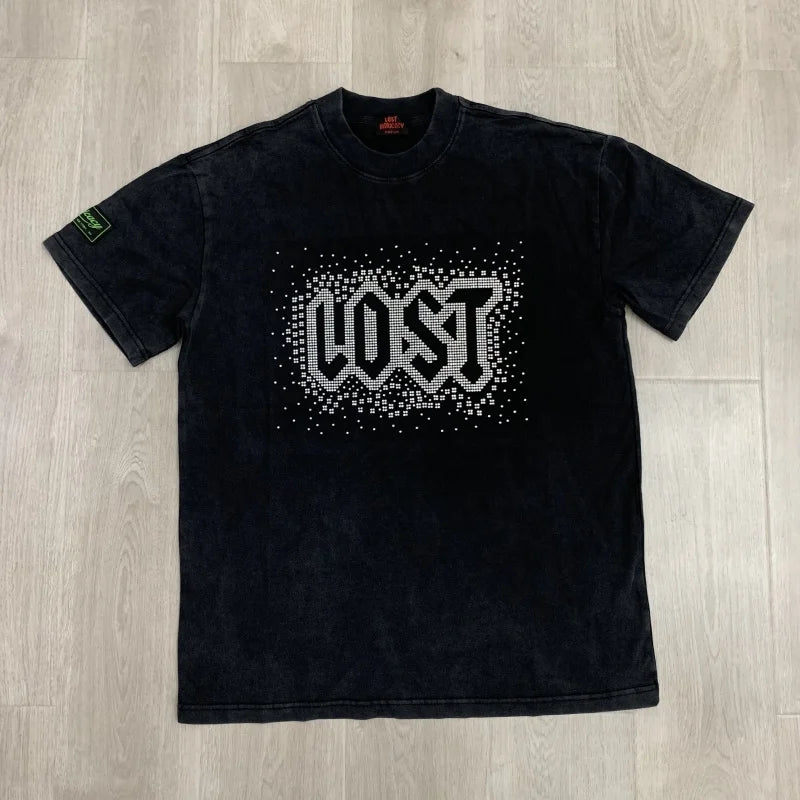 Lost Intricacy Oversized Streetwear T-Shirt Unique Print Lightweight Fashion Top