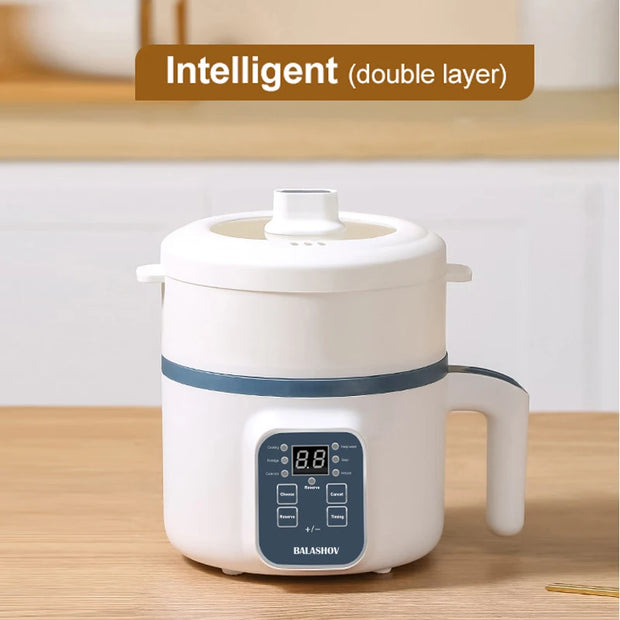 1.7L Electric Rice Cooker Multifunction Pot Mini Hotpot Pan Soup Home Appliances for The Kitchen Pots Offers 1-2 People
