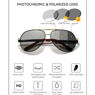 KINGSEVEN Brand Photochromic Sunglasses For Men Women Polarized UV400 Sun Glasses Chameleon Lenses Aluminum Driving Eyewear