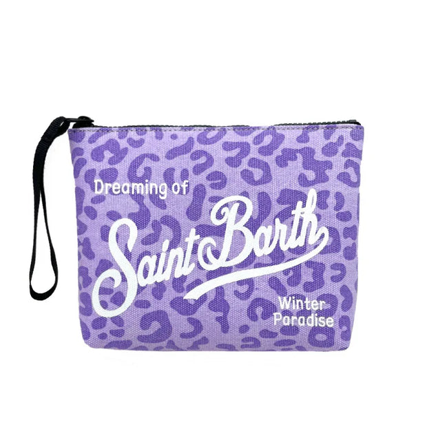 SAINT BARTH 2025 New Striped Canvas Handbag for Women, European and American Clutch Bag Diving Handbag