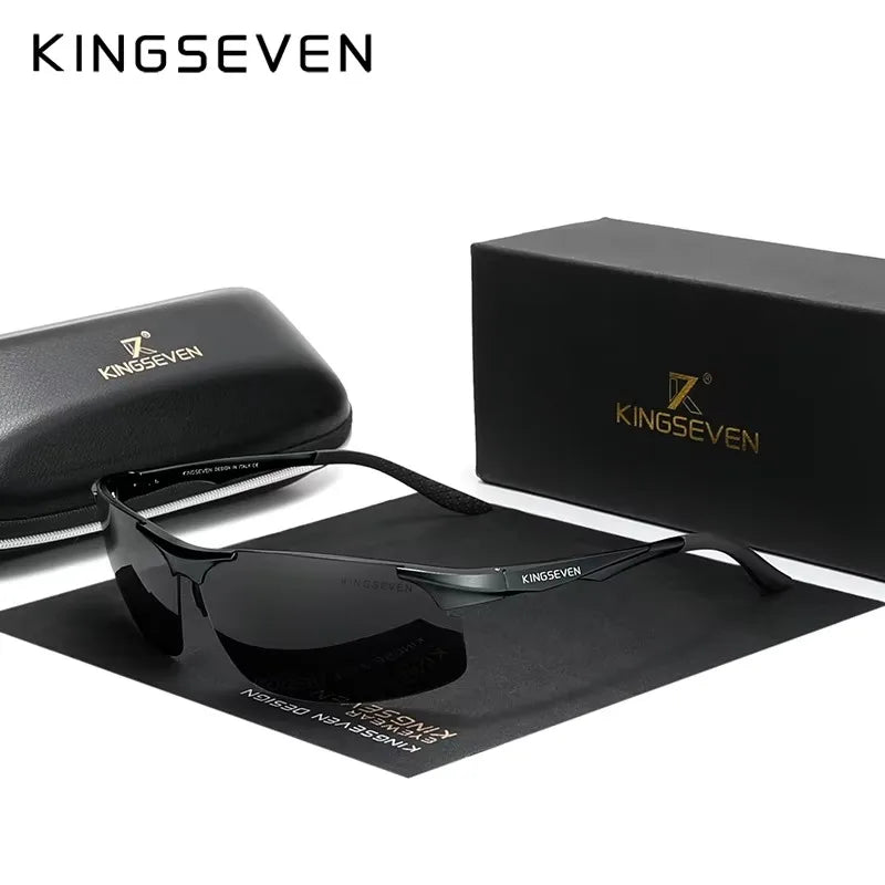 KINGSEVEN Sports Cycling Sunglasses Men Polarized UV400 Driving Glasses Photochromic Anti-Glare Outdoor Riding Vacation Eyewear