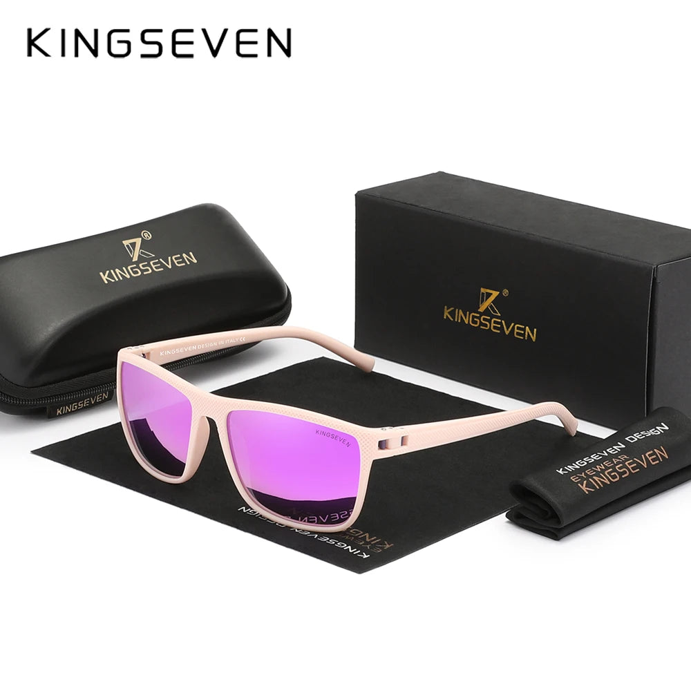 KINGSEVEN Polarized Sunglasses Women Driving Square Frame Sun Glasses sunglasses for Men NEW LC755 Outdoor Travel