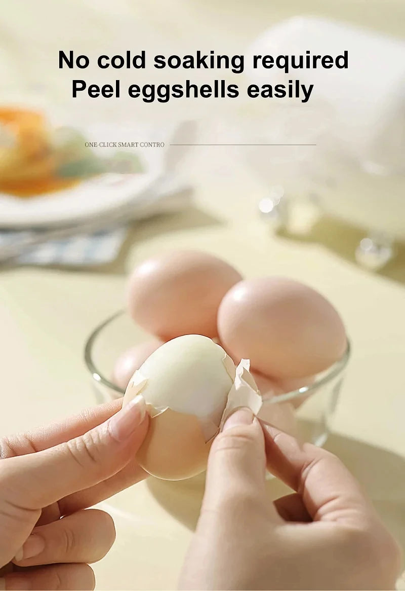 Egg Cooker Portable Low Power Student Dormitory Mini Breakfast Machine Automatic Power Off Electric Steamer Kitchen Tool 120W