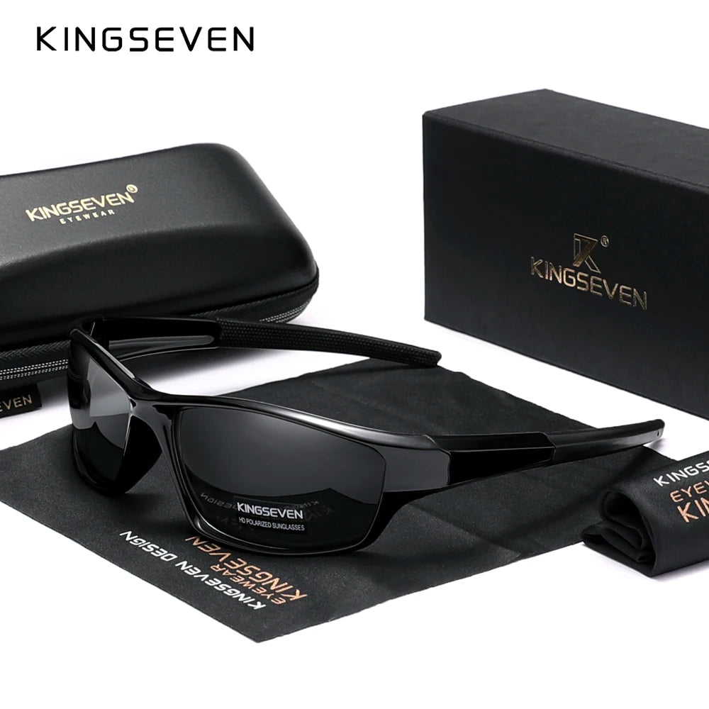 Genuine KINGSEVEN New 2024 Design Men's Sports Polarized Sunglasses Women UV Lens Fashion Eyewear Oculos de sol