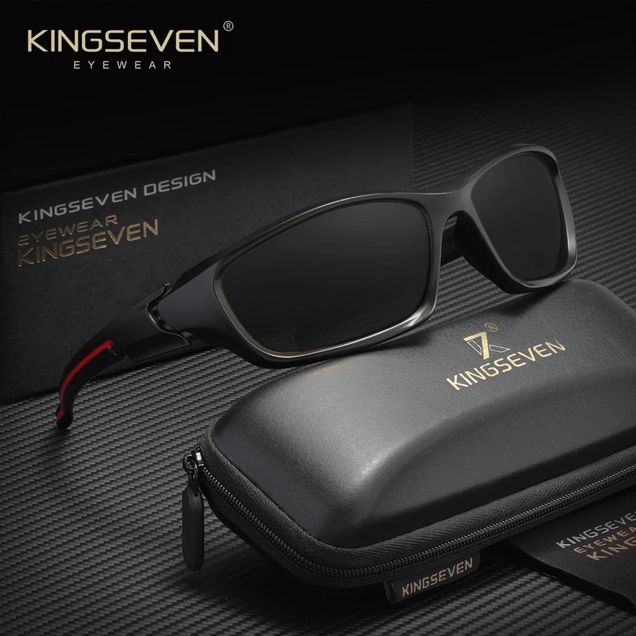 KINGSEVEN Outdoor Sports Riding Sunglasses Men Polarized UV400 Lens Glasses TR90 Women Road Cycling Causal Fishing Male Eyewear